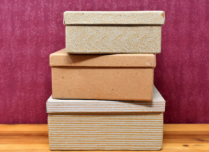 cardboard boxes